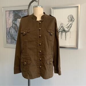 Jean Star Military Jacket Brown Women’s Boho Retro Fall